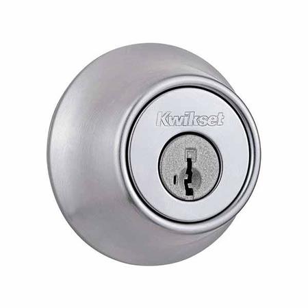 Kwikset Kwikset: SC1 660 Single Cylinder Deadbolt with Smartkey Technology / Satin Chrom KWS-660-26D-SMC